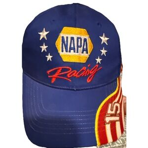 Michael Waltrip NAPA Hat Strapback Cap‎ Blue Winston Cup NASCAR Racing VTG